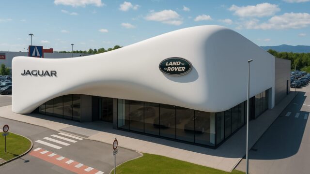 Parametrijska fasada za Jaguar Land Rover salon1