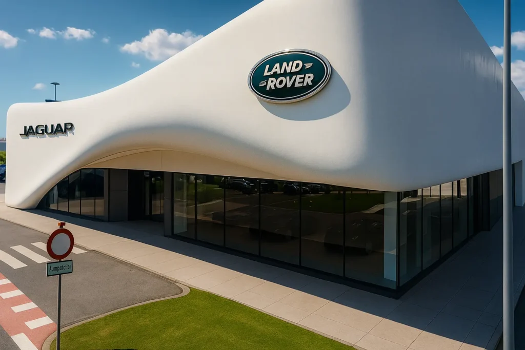 Parametrijska fasada za Jaguar Land Rover salon3