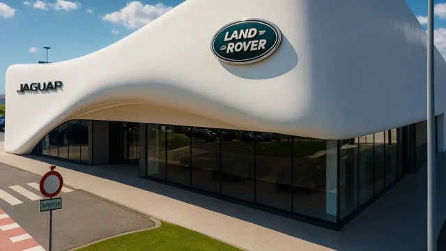 Parametrijska fasada za Jaguar Land Rover salon3